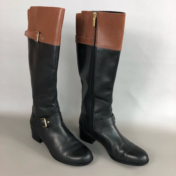 Bandolino Coppa Leather Knee High Riding Boots Size 8 - Picture 3 of 13